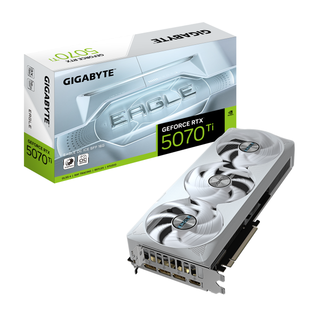 Видеокарта Gigabyte GeForce RTX 5070 Ti Eagle OC Ice SFF 16G (GV-N507TEAGLEOC ICE-16GD)