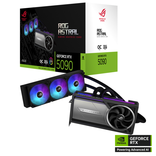 Видеокарта Asus GeForce ROG Astral LC RTX 5090 OC 32G (ROG-ASTRAL-LC-RTX5090-O32G-GAMING)