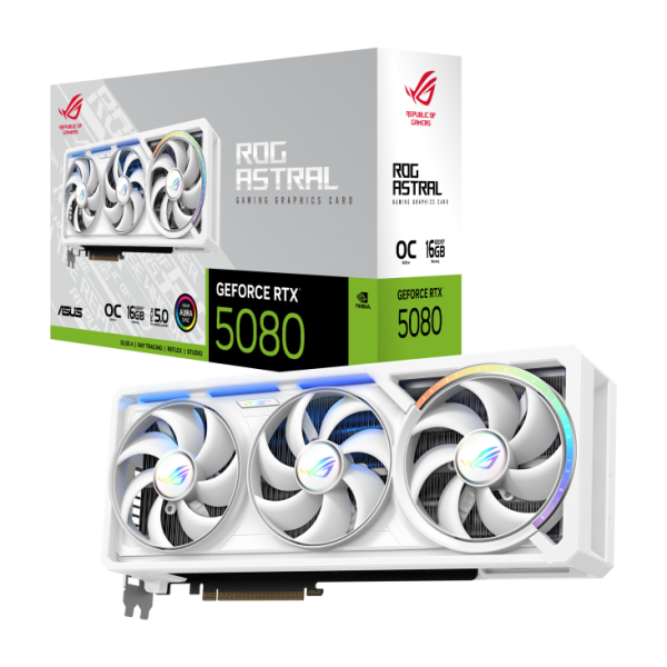 Видеокарта Asus GeForce RTX 5080 ROG Astral 16G (ROG-ASTRAL-RTX5080-O16G-WHITE)