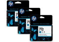 Картридж HP 712 DesignJet 3-Pack Cyan (3ED77A)