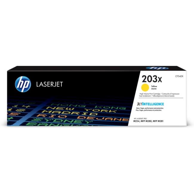 Картридж HP CF542X (203X) Yellow
