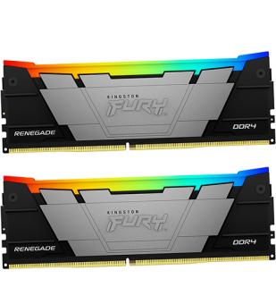 Оперативная память 32 Gb (2x16Gb) DDR4 3200MHz Kingston Fury Renegade RGB KF432C16RB12AK2/32