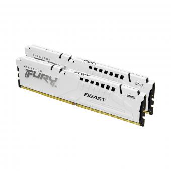 Оперативная память 32 Gb (2x16Gb) DDR5 5200MHz Kingston Fury Beast White EXPO KF552C36BWEK2-32