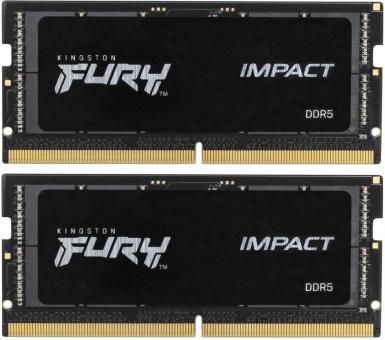 Оперативная память для ноутбука 64 Gb (2x32Gb) DDR5 5600MHz Kingston Fury Impact KF556S40IBK2-64