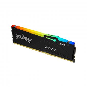 Оперативная память 8 Gb DDR5 6000MHz Kingston Fury Beast RGB XMP KF560C40BBA-8