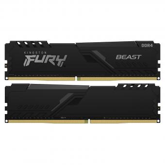 Оперативная память 16 Gb (2x8Gb) DDR4 3200MHz Kingston Fury Beast KF432C16BBK2/16