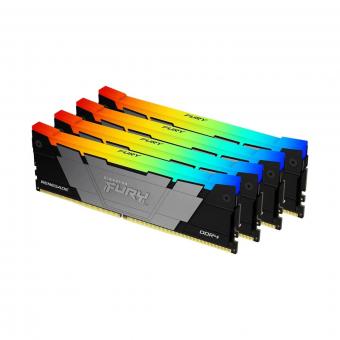 Оперативная память 128 Gb (4x32Gb) DDR4 3600MHz Kingston Fury Renegade RGB KF436C18RB2AK4/128