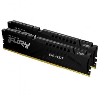 Оперативная память 16 Gb (2x8Gb) DDR5 5200 MHz Kingston FURY Beast Black KF552C36BBEK2-16