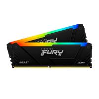 Оперативная память 16 Gb (2x8Gb) DDR4 3600MHz Kingston Fury Beast RGB KF436C17BB2AK2/16