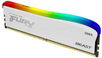 Оперативная память 16 Gb DDR4 3200 MHz Kingston FURY Beast White RGB (KF432C16BWA/16)
