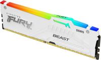 Оперативная память 16 Gb DDR5 5600MHz Kingston Fury Beast White RGB EXPO KF556C36BWEA-16