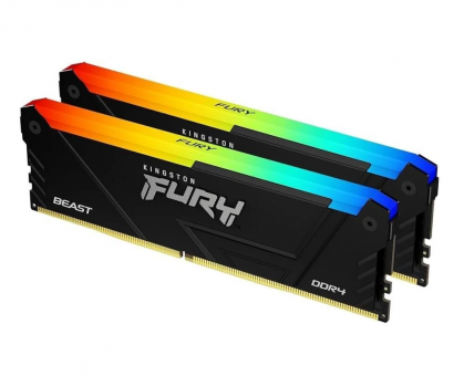 Оперативная память 32 Gb (2x16Gb) DDR4 3200MHz Kingston Fury Beast RGB KF432C16BB12AK2/32