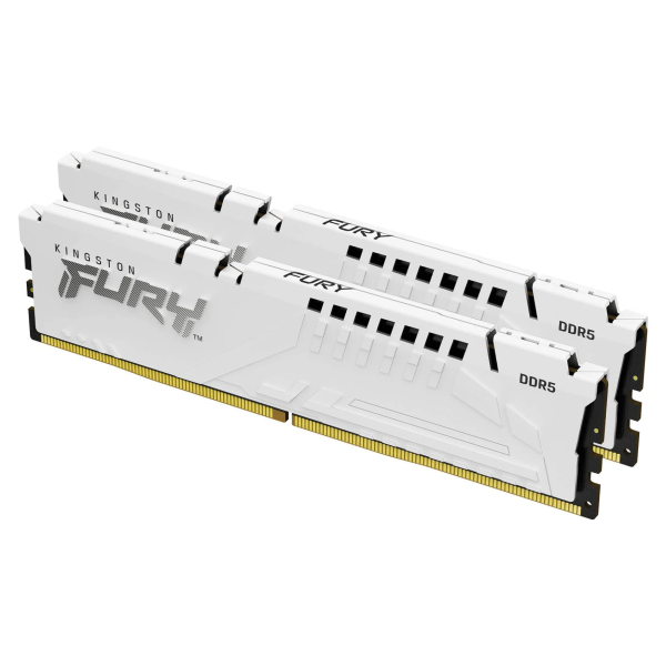 Оперативная память 32 Gb (2x16Gb) DDR5 6000MHz Kingston Fury Beast White EXPO KF560C36BWE2K2-32