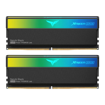 Оперативная память 32 Gb (2x16Gb) DDR5 7200MHz Team Group Xtreem Argb Narvik Black FF9D532G7200HC34ADC01