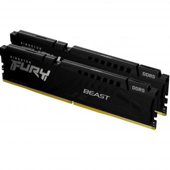 Оперативная память 32 Gb (2x16Gb) DDR5 5600MHz Kingston Fury Beast Black EXPO KF556C36BBEK2-32