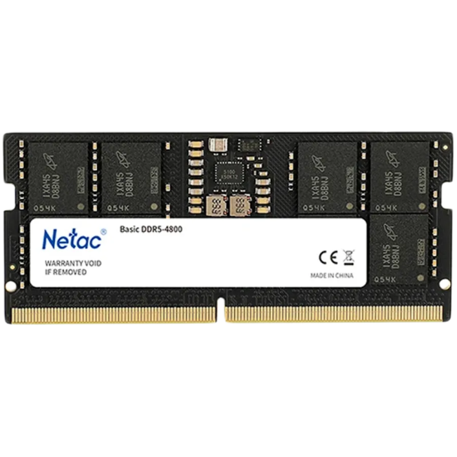 Оперативная память 8 Gb DDR5 4800MHz Netac Basic NTBSD5N48SP-08