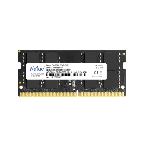 Оперативная память для ноутбука Netac Basic 8 Gb DDR4 3200MHz (NTBSD4N32SP-08)