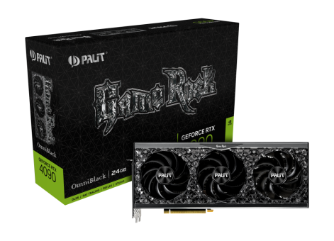 Видеокарта Palit GeForce RTX4090 GameRock OmniBlack 24G (NED4090019SB-1020Q)