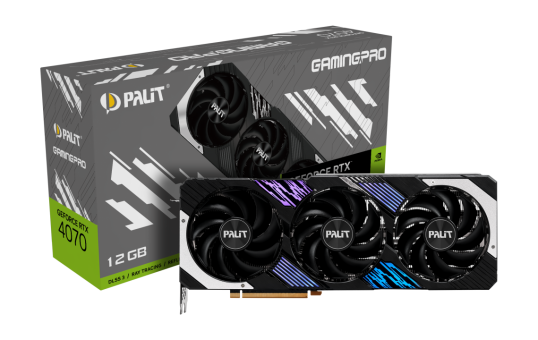 Видеокарта Palit GeForce RTX4070 GamingPro 12GB (NED4070019K9-1043A)