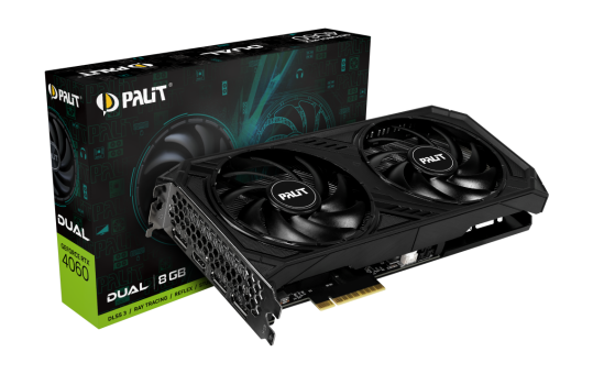 Видеокарта Palit GeForce RTX4060 Dual 8GB (NE64060019P1-1070D)