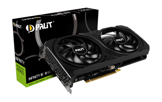 Видеокарта Palit GeForce RTX 4060 Infinity 2 8G (NE64060019P1-1070L)