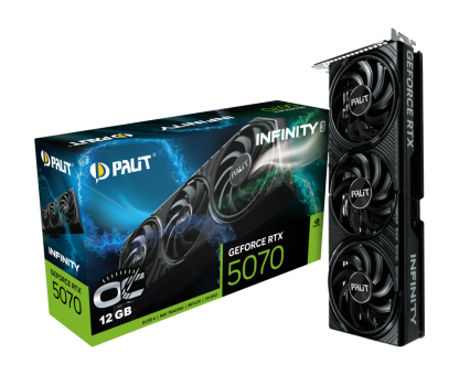 Видеокарта Palit GeForce RTX 5070 Infinity 3 OC 12GB (NE75070S19K9-GB2050S)