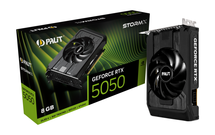 Видеокарта Palit GeForce RTX 5050 StormX 8GB (NE65050019P1-GB2070F)