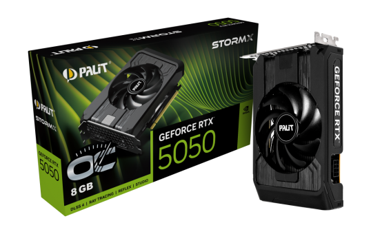 Видеокарта Palit GeForce RTX 5050 StormX OC 8GB (NE65050T19P1-GB2070F)