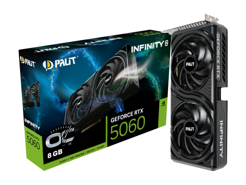 Видеокарта Palit GeForce RTX 5060 Infinity 2 OC 8GB (NE75060V19P1-GB2063L)