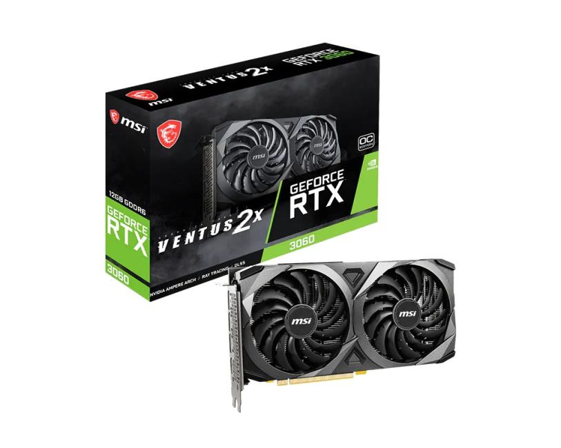 Видеокарта MSI GeForce RTX 3060 Ventus 2X OC 12G