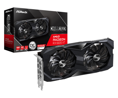 Видеокарта ASRock AMD Radeon RX 6600XT Challenger D 8GB (RX6600XT CLD 8GO)