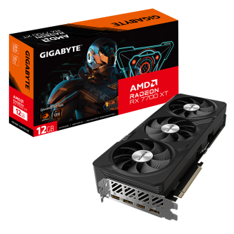 Видеокарта Gigabyte AMD Radeon RX 7700 XT Gaming OC 12G (GV-R77XTGAMING OC-12GD)