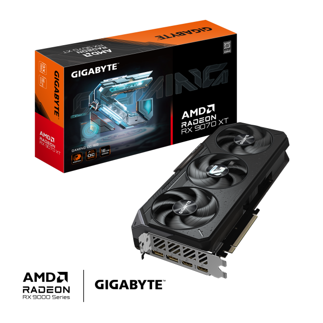 Видеокарта Gigabyte Radeon RX 9070 XT Gaming OC 16G (GV-R9070XTGAMING OC-16GD)