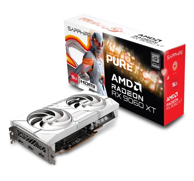 Видеокарта Sapphire Pulse AMD Radeon RX 9060 XT Gaming OC 16Gb Dual (11350-02-20G)