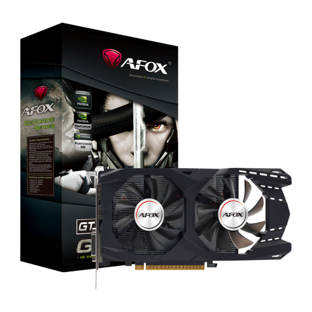 Видеокарта Afox GeForce GT1050 Ti Gaming 4Gb D5 Dual Fan (AF1050TI-4096D5H7-V9)