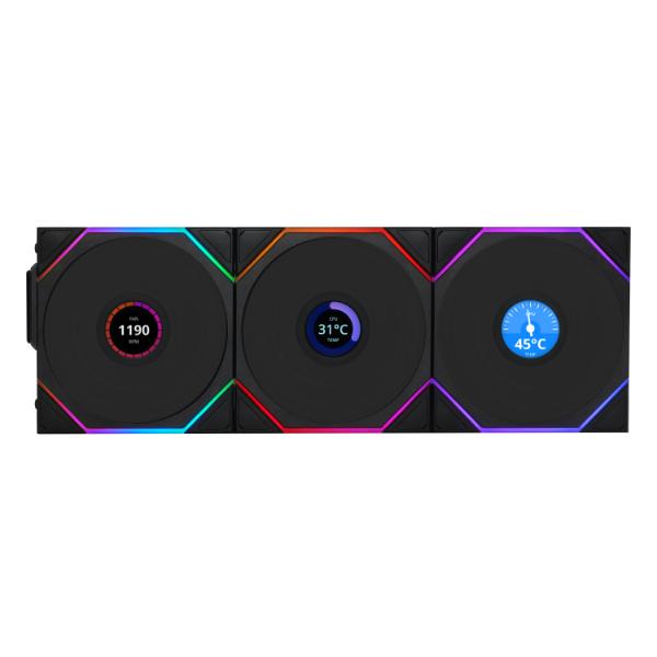 Вентилятор для корпуса Lian Li UNI FAN TL Wireless Black (G99.12TLLCD1W3B.00)