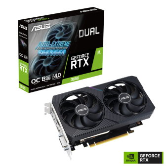 Видеокарта Asus GeForce RTX3050 DUAL V2 8GB (DUAL-RTX3050-O8G-V2)