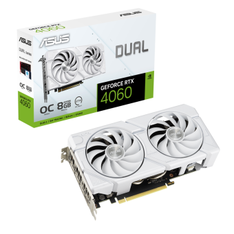 Видеокарта Asus GeForce RTX 4060 Dual Evo OC 8GB (Dual-RTX4060-O8G-Evo-White)