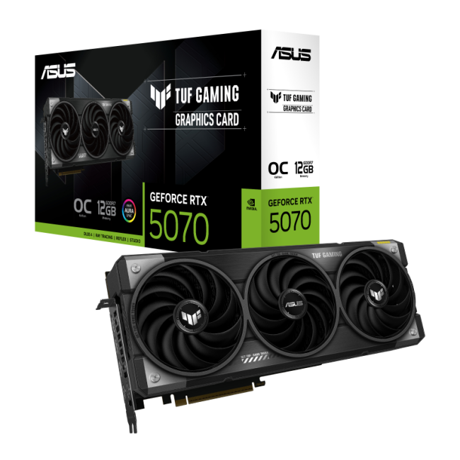 Видеокарта Asus GeForce RTX 5070 TUF Gaming OC 12G (TUF-RTX5070-O12G-GAMING)