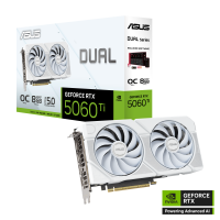 Видеокарта Asus GeForce Dual RTX 5060 Ti OC White 8G (Dual-RTX5060TI-O8G-White)