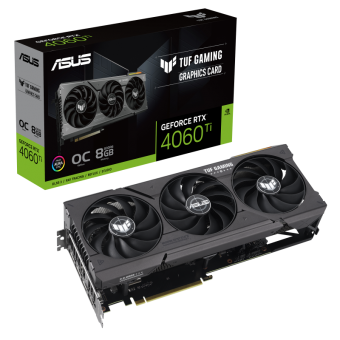 Видеокарта Asus GeForce TUF RTX 4060 Ti Gaming OC 8GB (TUF-RTX4060TI-O8G-GAMING)