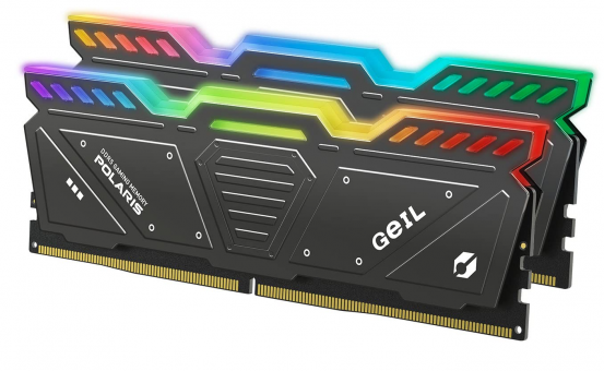 Оперативная память 32 Gb (2x16Gb) DDR5 6400MHz Geil Polaris RGB Grey GOSG532GB6400C38BDC