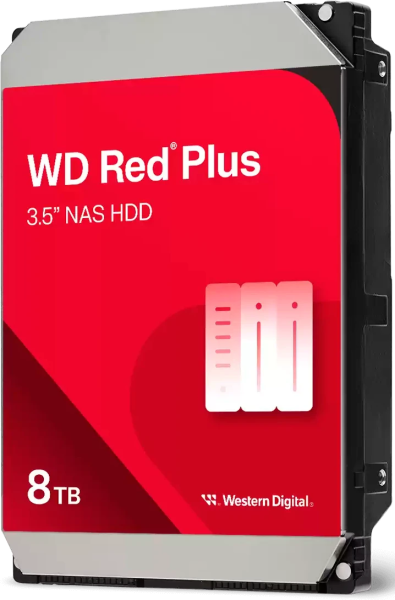 Жесткий диск 8 Tb Western Digital Red Plus WD80EFPX