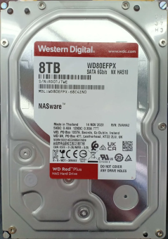 Жёсткий диск HDD 8 Tb Western Digital Red Plus WD80EFPX